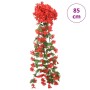 Guirnaldas de flores artificiales 3 uds rojo 85 cm de , Coronas y guirnaldas - Ref: Foro24-359053, Precio: 21,62 €, Descuento: %