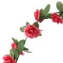 Guirnaldas de flores artificiales 6 uds rojo y rosa 250 cm de , Coronas y guirnaldas - Ref: Foro24-359039, Precio: 13,66 €, D...