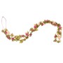 Guirnaldas de flores artificiales 6 uds rojo y rosa 250 cm de , Coronas y guirnaldas - Ref: Foro24-359045, Precio: 19,20 €, D...