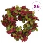 Guirnaldas de flores artificiales 6 uds rojo tinto 250 cm de , Coronas y guirnaldas - Ref: Foro24-359046, Precio: 17,04 €, De...