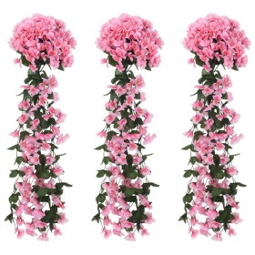 Guirnaldas de flores artificiales 3 uds rosa 85 cm de , Coronas y guirnaldas - Ref: Foro24-359052, Precio: 21,73 €, Descuento: %