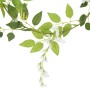 Guirnaldas de flores artificiales 6 uds blanco 200 cm de , Coronas y guirnaldas - Ref: Foro24-359071, Precio: 43,32 €, Descue...