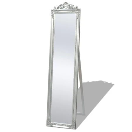 Espejo de pie estilo barroco plateado 160x40 cm de vidaXL, Espejos - Ref: Foro24-243693, Precio: 211,07 €, Descuento: %
