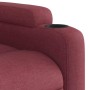 Sillón de masaje reclinable eléctrico tela rojo tinto en Sillones | Comprar online en Foru.es