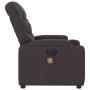 Sillón reclinable de masaje eléctrico tela marrón oscuro en Sillones | Comprar online en Foru.es