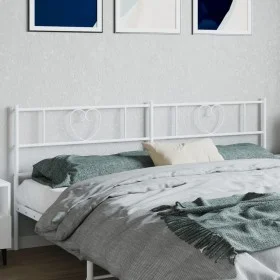 Cabecero de metal blanco 200 cm de , Cabeceros y pies de cama - Ref: Foro24-355550, Precio: 37,87 €, Descuento: %