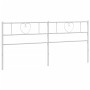 Cabecero de metal blanco 200 cm de , Cabeceros y pies de cama - Ref: Foro24-355550, Precio: 39,11 €, Descuento: %