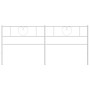 Cabecero de metal blanco 200 cm de , Cabeceros y pies de cama - Ref: Foro24-355550, Precio: 39,11 €, Descuento: %