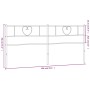 Cabecero de metal blanco 200 cm de , Cabeceros y pies de cama - Ref: Foro24-355550, Precio: 39,11 €, Descuento: %