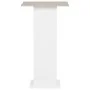 Mesa alta de bar blanco y gris hormigón 60x60x110 cm de , Mesas de cocina y de comedor - Ref: Foro24-280208, Precio: 74,25 €,...