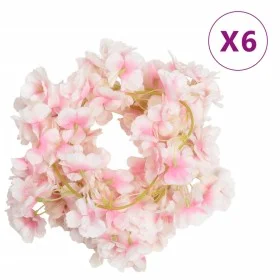 Guirnaldas de flores de Navidad 6 uds rosa claro 180 cm de , Coronas y guirnaldas - Ref: Foro24-359057, Precio: 20,09 €, Desc...