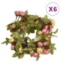 Guirnaldas de flores de Navidad 6 uds rosa 215 cm de , Coronas y guirnaldas - Ref: Foro24-359062, Precio: 19,13 €, Descuento: %