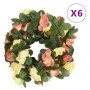 Guirnaldas de flores de Navidad 6 uds rojo atardecer 250 cm de , Coronas y guirnaldas - Ref: Foro24-359041, Precio: 17,04 €, ...