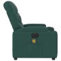 Sillón reclinable de masaje eléctrico tela verde oscuro en Sillones | Comprar online en Foru.es