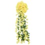 Guirnaldas de flores de Navidad 3 uds amarillo 85 cm de , Coronas y guirnaldas - Ref: Foro24-359048, Precio: 17,81 €, Descuen...