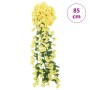 Guirnaldas de flores de Navidad 3 uds amarillo 85 cm de , Coronas y guirnaldas - Ref: Foro24-359048, Precio: 17,81 €, Descuen...