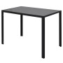 Conjunto de mesa de comedor 7 piezas blanco y negro de vidaXL, muebles para cocinas y comedores - Ref: Foro24-242988, Precio:...