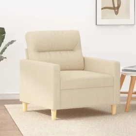 Sillón de tela color crema 60 cm de , Sofás - Ref: Foro24-359221, Precio: 154,12 €, Descuento: %