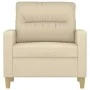 Sillón de tela color crema 60 cm de , Sofás - Ref: Foro24-359221, Precio: 154,12 €, Descuento: %