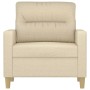 Sillón de tela color crema 60 cm de , Sofás - Ref: Foro24-359221, Precio: 156,70 €, Descuento: %