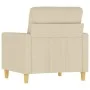 Sillón de tela color crema 60 cm de , Sofás - Ref: Foro24-359221, Precio: 154,12 €, Descuento: %