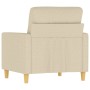 Sillón de tela color crema 60 cm de , Sofás - Ref: Foro24-359221, Precio: 156,70 €, Descuento: %