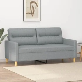 Sofá de 2 plazas de tela gris claro 140 cm de , Sofás - Ref: Foro24-359235, Precio: 224,81 €, Descuento: %