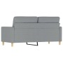 Sofá de 2 plazas de tela gris claro 140 cm de , Sofás - Ref: Foro24-359235, Precio: 209,55 €, Descuento: %