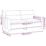Sofá de 2 plazas de tela gris claro 140 cm de , Sofás - Ref: Foro24-359235, Precio: 209,55 €, Descuento: %