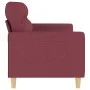 Sofá de 3 plazas de tela rojo tinto 180 cm de , Sofás - Ref: Foro24-359249, Precio: 266,39 €, Descuento: %