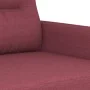 Sofá de 3 plazas de tela rojo tinto 180 cm de , Sofás - Ref: Foro24-359249, Precio: 266,39 €, Descuento: %