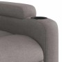 Sillón reclinable de masaje eléctrico tela gris taupe en Sillones | Comprar online en Foru.es