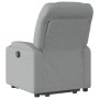 Sillón reclinable elevable de tela gris claro en Sillones | Comprar online en Foru.es