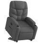 Sillón reclinable elevable de tela gris oscuro en Sillones | Comprar online en Foru.es