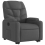 Sillón reclinable elevable de tela gris oscuro en Sillones | Comprar online en Foru.es