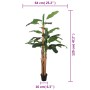 Árbol de plátano artificial 18 hojas verde 150 cm de , Flora artificial - Ref: Foro24-359001, Precio: 89,58 €, Descuento: %