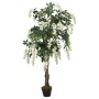 Árbol de wisteria artificial 840 hojas verde y blanco 150 cm de , Flora artificial - Ref: Foro24-359008, Precio: 87,33 €, Des...