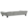 Cama para perros de terciopelo gris claro 100x50x21 cm en Camas para perros | Comprar online en Foru.es
