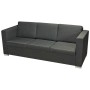 Sofá 3 plazas de tela gris oscuro de , Sofás - Ref: Foro24-243584, Precio: 403,95 €, Descuento: %