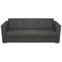 Sofá 3 plazas de tela gris oscuro de , Sofás - Ref: Foro24-243584, Precio: 403,95 €, Descuento: %