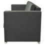 Sofá 3 plazas de tela gris oscuro de , Sofás - Ref: Foro24-243584, Precio: 403,95 €, Descuento: %