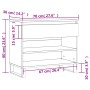 Mueble zapatero madera contrachapada roble marrón 70x36x60 cm de , Zapateros y organizadores de calzado - Ref: Foro24-831451,...