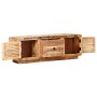 Mueble para TV de madera maciza de mango rugosa 120x30x40 cm en Muebles TV | Comprar online en Foru.es