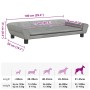 Cama para perros de terciopelo gris claro 100x50x21 cm en Camas para perros | Comprar online en Foru.es