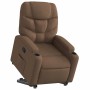Sillón reclinable elevable de tela marrón en Sillones | Comprar online en Foru.es