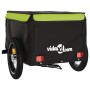 Remolque para bicicleta hierro negro y verde 30 kg de , Remolques para bicicletas - Ref: Foro24-94081, Precio: 84,81 €, Descu...