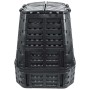 Compostador de jardín negro 93,3x93,3x113 cm 740 L de , Compostadores - Ref: Foro24-146277, Precio: 110,86 €, Descuento: %