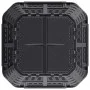 Compostador de jardín negro 93,3x93,3x113 cm 740 L de , Compostadores - Ref: Foro24-146277, Precio: 114,85 €, Descuento: %