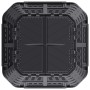Compostador de jardín negro 93,3x93,3x113 cm 740 L de , Compostadores - Ref: Foro24-146277, Precio: 110,86 €, Descuento: %