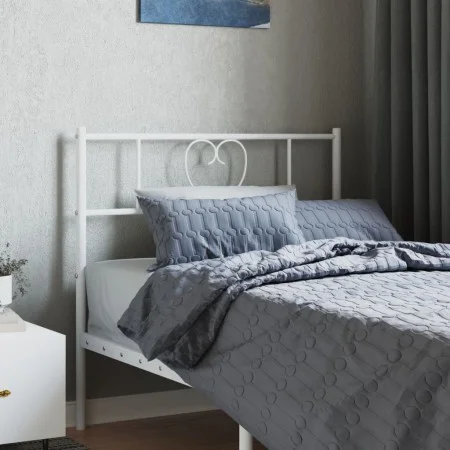 Kopfteil aus weißem Metall, 107 cm von , Kopf- und Fußteile - Ref: Foro24-355542, Preis: 28,94 €, Rabatt: %